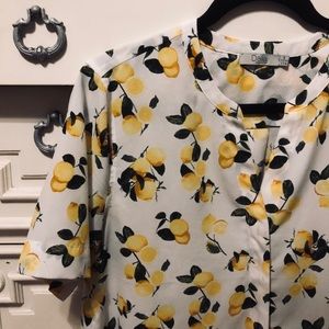 Lemon Print Blouse